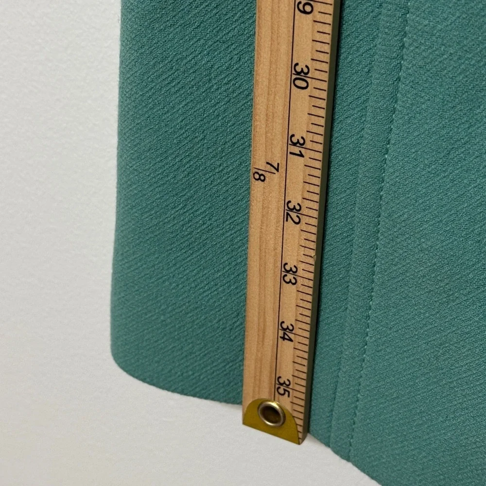 J Crew Classic Lady Day Coat Size 2 Wool Double Cloth Green